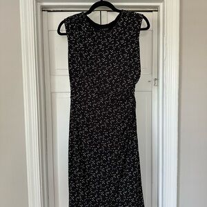 Lauren Ralph Lauren Black and White Sleeveless Sheath Dress